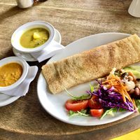 Vegan dosa   at Riverside Vegetaria in Kingston Upon Thames