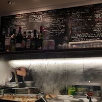 The counter at The Whole Meal Cafe in South West London