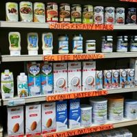 Soups, ready meals, vegan mayo at The Health Store in South West London