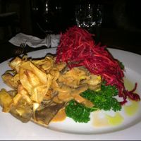 Wild Mushroom Ragu & Chestnut Polenta at Manna London Restaurant - Maybe closed in North West London