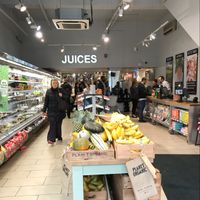produce section at Planet Organic in West London