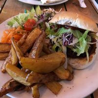 Spicy Jerk £6.90 not spicy but tasted good  at Fuel in Manchester