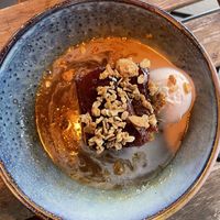 Banana sticky toffee pudding   at Greens in Manchester