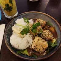 Katsu curry with tofu at Greens in Manchester