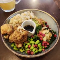 Poke bowl at Greens in Manchester