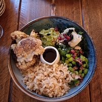 Poke bowl - really fresh! at Greens in Manchester