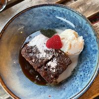 Sicky toffee pudding  at Greens in Manchester