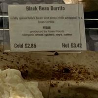 Black Bean Burrito. at The 8th Day in Manchester
