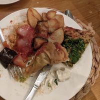 Middle Eastern food at Hitchcock's Vegetarian Restaurant in Hull