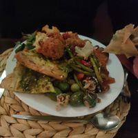 Lebanese Buffet food at Hitchcock's Vegetarian Restaurant in Hull