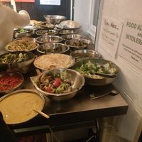 Lebanese buffet at Hitchcock's Vegetarian Restaurant in Hull