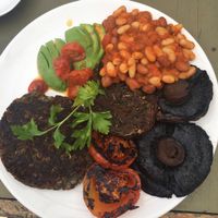 vegan breakfast  at The Zoo in Hull