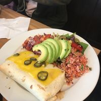 Vegan burrito  at The Zoo in Hull