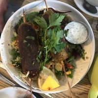 Lentil kebabs  at The Zoo in Hull