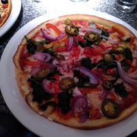 Rain Forest vegan pizza at Zeffirellis in Ambleside