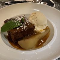 Sticky toffee pudding (vegan)  at Zeffirellis in Ambleside