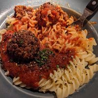 Nutballs and gf pasta. at Zeffirellis in Ambleside