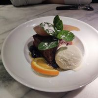 Sticky toffee pear pudding at Zeffirellis in Ambleside