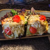 Vegan bruschetta at Zeffirellis in Ambleside