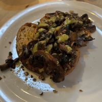 Garlic mushrooms on sour doughh  at The Whale Tail Cafe in Lancaster