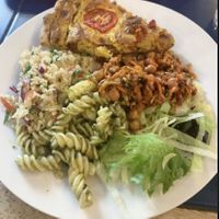 vegan quiche   at The Egg Cafe in Liverpool