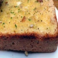 garlic bread at The Egg Cafe in Liverpool