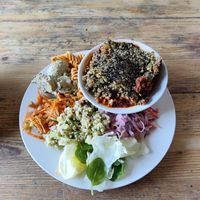 Roast aubergine bake at The Egg Cafe in Liverpool