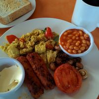 full vegan breakfast at The Egg Cafe in Liverpool