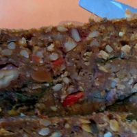 close-up of Sunday roast's loaf at The Egg Cafe in Liverpool