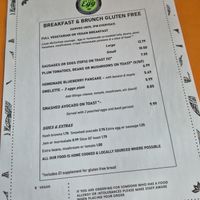 Breakie/ Brunch Menu 💖✨️ at The Egg Cafe in Liverpool