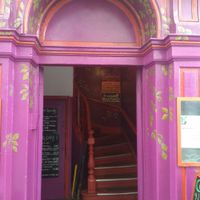 The enter to The egg cafe at The Egg Cafe in Liverpool