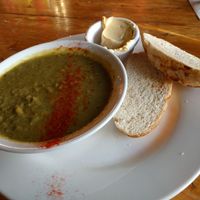 Pea & mint soup at The Egg Cafe in Liverpool