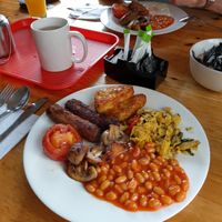 Vegan English Breakfast at The Egg Cafe in Liverpool