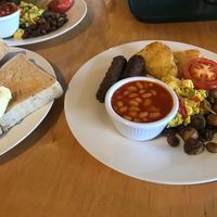 Two Vegan Big Breakfasts at The Egg Cafe in Liverpool