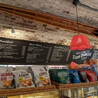 Menu options. at Tide Tables in Richmond Upon Thames