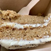 Vegan lemon and poppy seed cake  at Tide Tables in Richmond Upon Thames