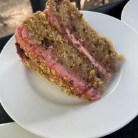 Raspberry and pistachio cake   at Tide Tables in Richmond Upon Thames