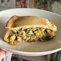 Spinach pie  at Harvest Natural Foods in Bath
