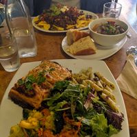 Lasagne and nachos at Herbies in Exeter