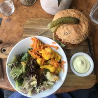 Nut burger   at Herbies in Exeter