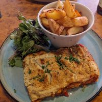 Red pepper lasagne at Herbies in Exeter