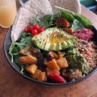 Buddha bowl at Herbies in Exeter