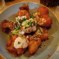 Buffalo cauliflower wings (vg) at Herbies in Exeter