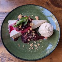 Vegan cheesecake.... 😋 at Herbies in Exeter