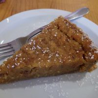 Vegan Treacle Tart at Archie Browns Health Food in Penzance
