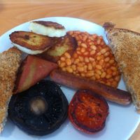 vegan breakfast at Archie Browns Health Food in Penzance