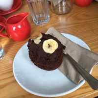 chocolate banana cake  at Archie Browns Health Food in Penzance