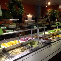 Buffet - most are vegan dishes  at Silvoplee in Helsinki