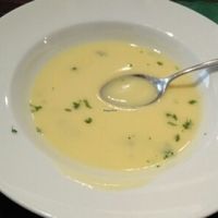 Amazing vegan soup at Zucchini Vegetarian Cafe in Helsinki