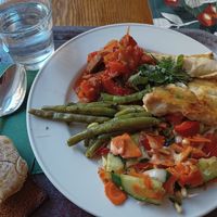 Cannelloni at Zucchini Vegetarian Cafe in Helsinki